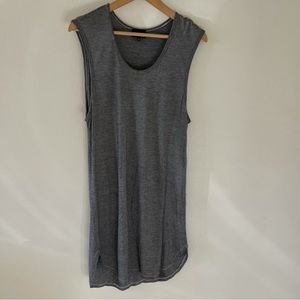 Aritzia Wilfred Free Bruni Reposa Stretch Jersey Sleeveless Midi Dress Stripe-L